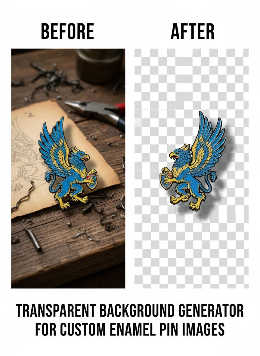 transparent background generator for custom enamel pin images - Professional Guide